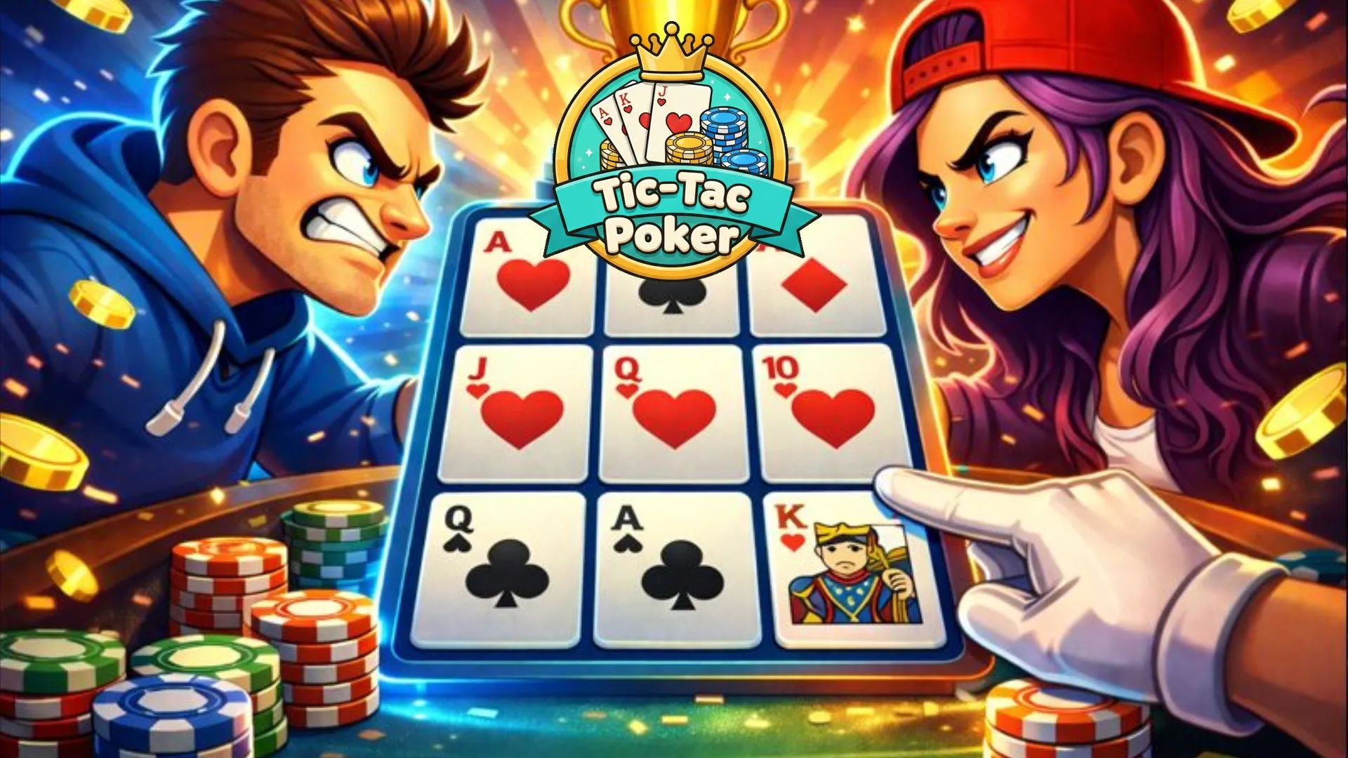 Tic Tac Poker: key art