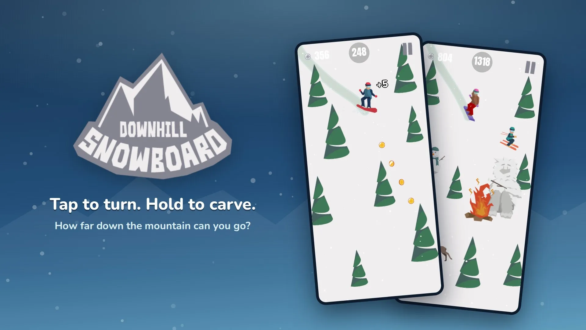Downhill Snowboard: key art
