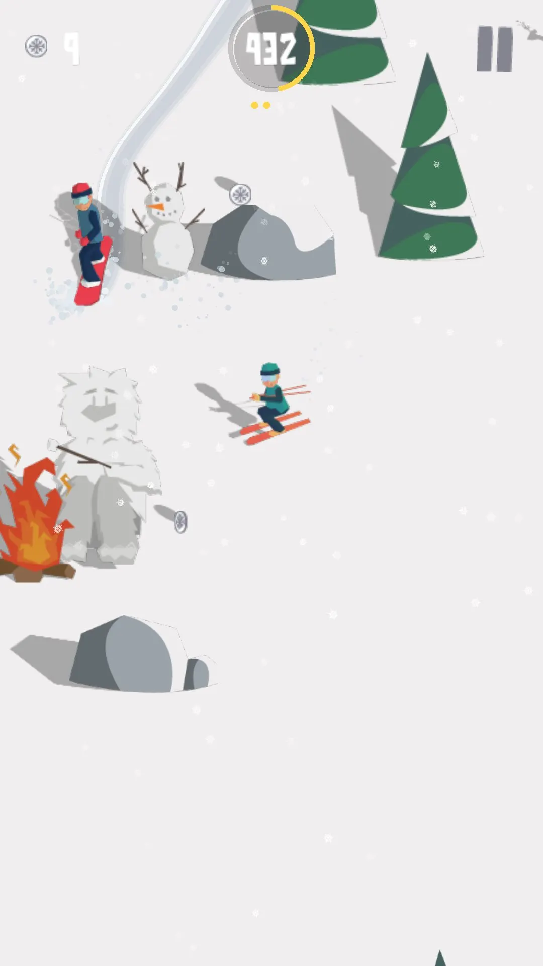 Downhill Snowboard: screenshots 1